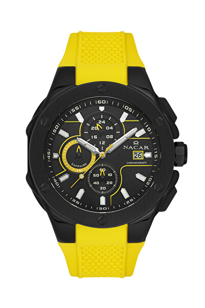 Nacar SAFİR CAM SPOR ALTIN ERKEK KOL SAATİ NC34-29B554-BBS5