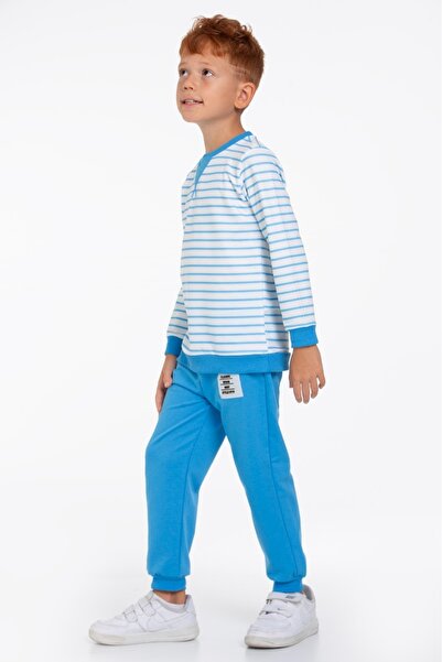 CiciTime Çocuk Modası Costum de sus și de jos pentru băiat, cu dungi și modele, pentru zi cu zi și școală