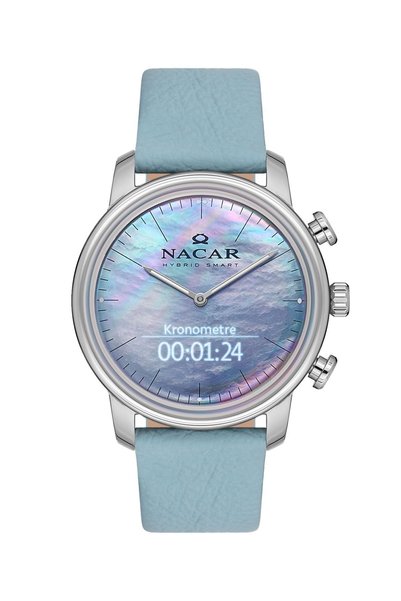 Nacar ساعة يد هجينة زرقاء NS01- 1946608 -ALL3