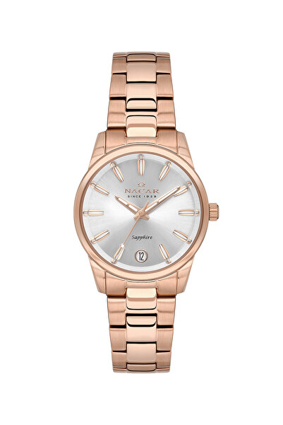 Nacar SAFİR CAM KLASİK ROSE GOLD KADIN KOL SAATİ NC34-39B639-RSM