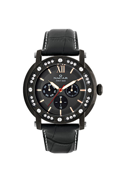 Nacar Sapphire Glass Black Women's Wristwatch Nc25- 390215 -Bbl1