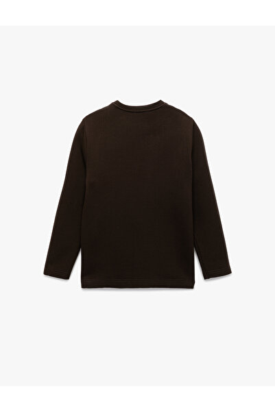 Koton Long Sleeve Cotton Crew Neck Basic Sweatshirt