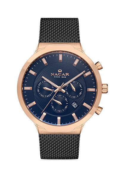 Nacar Black Men's Wristwatch Nc34- 290507 -Rbm