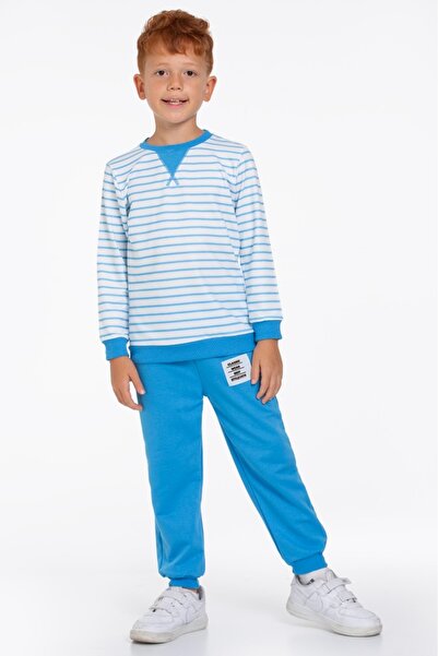 CiciTime Çocuk Modası Costum de sus și de jos pentru băiat, cu dungi și modele, pentru zi cu zi și școală