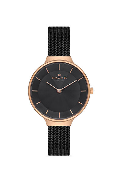 Nacar ساعة يد نسائية سوداء NC17- 3920549 -RBM