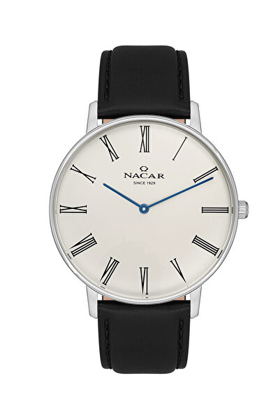 Nacar ساعة يد رجالية كلاسيكية باللون الأسود NC34- 290290 -AWL1