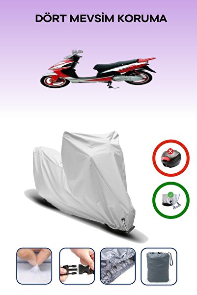 Breen Mondial 151 RS - مشمع دراجة نارية آمن ومقاوم للماء متوافق مع القفل