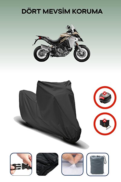 Breen أسود Ducati Multistrada 1260 Enduro متوافق مع القماش المشمع للدراجات ال...