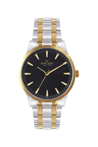 Nacar KLASİK GÜMÜŞ - ALTIN ERKEK KOL SAATİ NC09-2914666-CBM