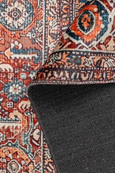 ARTLOOP Fuga Yumuşak Dokulu Çok Renkli Vintage Desenli Halı KA 41