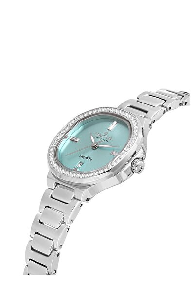 Nacar Sapphire Glass Silver Women's Wristwatch Nc33- 398369 -Anms