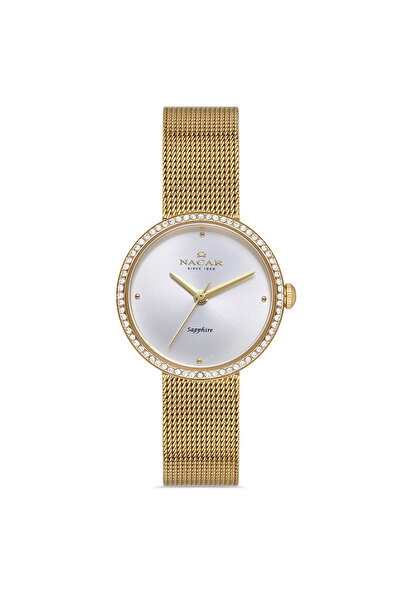 Nacar SAFİR CAM ALTIN KADIN KOL SAATİ NC17-3920594-DSMS