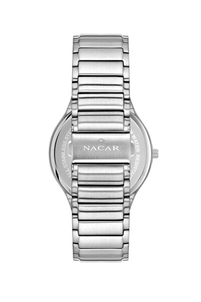 Nacar Safir Glass Silver Men's Wristwatch Nc17- 2960018 -Asm