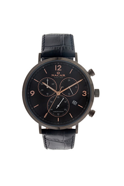 Nacar SİYAH ERKEK KOL SAATİ NC17-2930295-GBL1