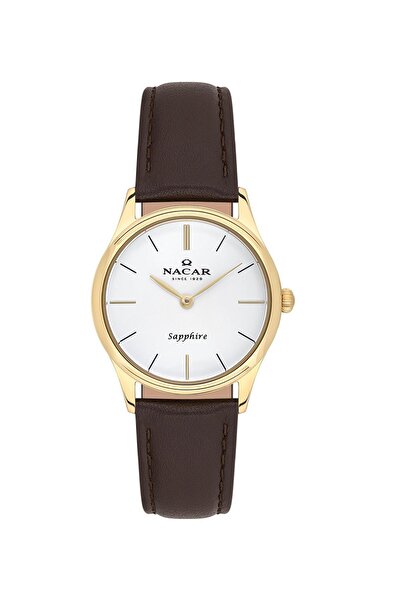 Nacar Sapphire Glass Classic Brown Women's Wristwatch Nc21- 397228 -Dwl2