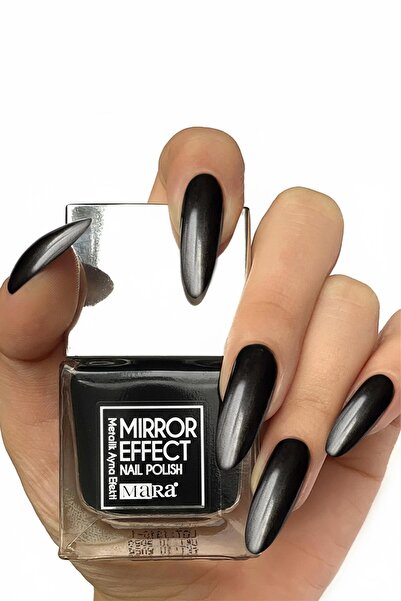 Mara Yeni Metalik Ayna Efekti Oje Siyah 15 ml