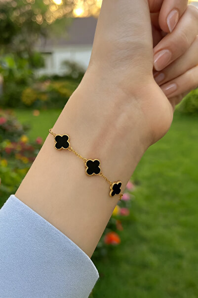 Generic Yonca Gümüş 925 Ayar Bileklik