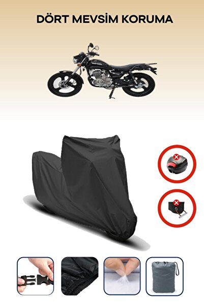 Breen Black Mondial 150 Mr Vulture Compatible Motorbike Tarpaulin, Motor Cover
