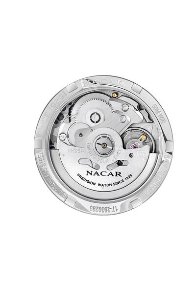 Nacar Sapphire Glass Classic Silver Men's Wristwatch Nc17- 2930283 -Abm