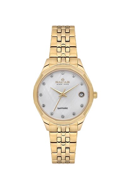 Nacar Sapphire Glass Gold Women's Wristwatch Nc34-39B715-Dsms