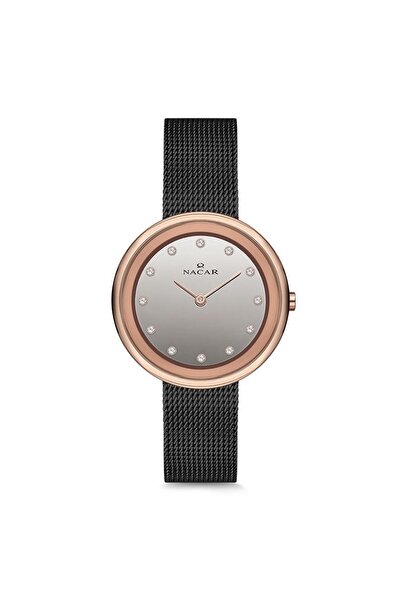 Nacar KLASİK SİYAH KADIN KOL SAATİ NC18-3914B361-RBM