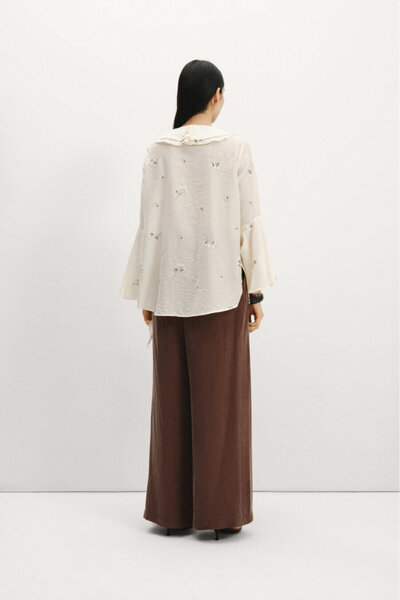 Pilea Cămașă cu șireturi Briella