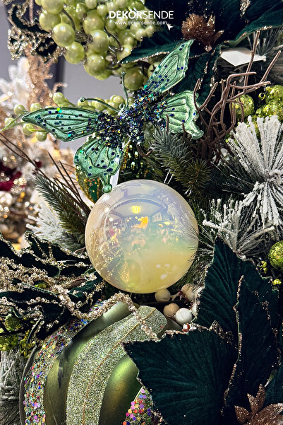 Dekorsende Christmas Ornament Pearlescent Round 3-Piece Ball 10 cm