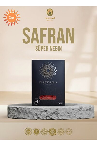 Heptop Saffron Organik Iran Safranı 2 gr (SÜPER NEGİN SAFRAN)