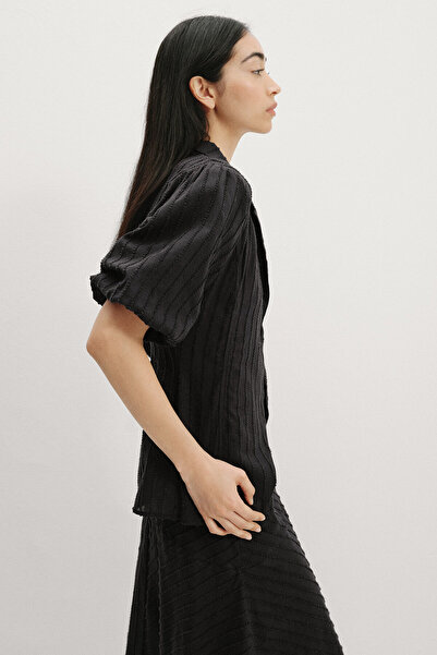 Pilea Cămașă din bumbac texturat Rossa