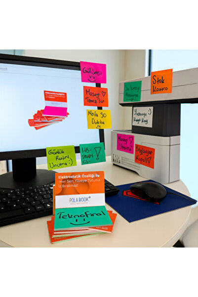 POLABOOK Electrostatic White Smart Note Paper 7X10Cm - 50 Sheets