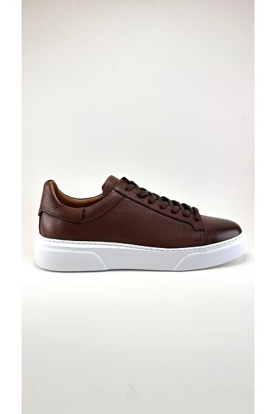 FOOTCAP Premium Quality Genuine Leather Men's Sneaker – Casual Comfortable Sh...