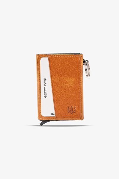 Getto Deri Hype Mekanizmalı Hakiki Deri Kişiye Özel İsim Baskıslı Kartlık