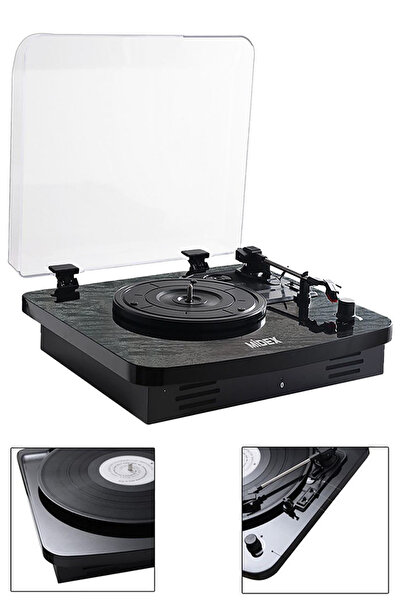 Midex Mtx-356 Nostaljik Pikap Plak Çalar (ŞARJLI BLUETOOTH AUX HOPARLÖRLÜ 3 DEVİR) Iğne Dahil