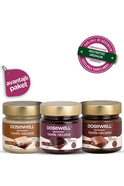 Dosewell Sürülebilir Tahin Helvası Avantajlı 3' lü Paket