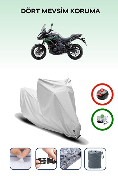 Breen قماشة دراجة نارية متوافقة مع القفل لـ Kawasaki Versys 650، قماش آمن ومق...
