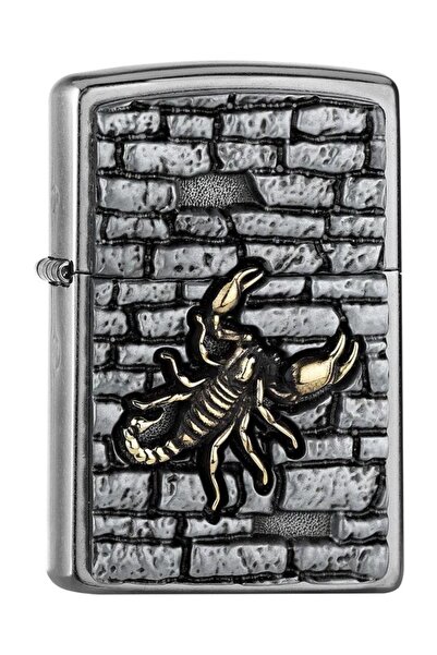 Zippo Benzinli Çakmak PL207 - Duvardaki Akrep Amblemi - 2005358