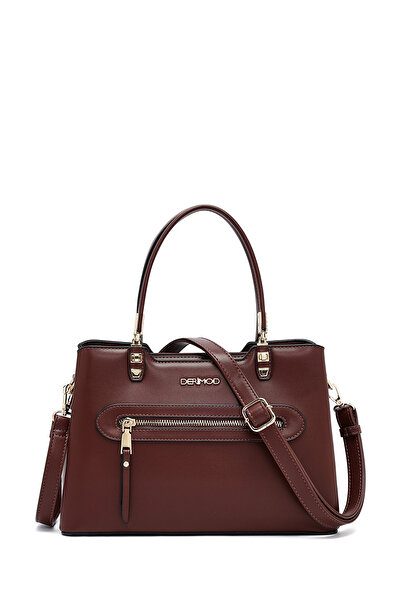 Derimod Women's Brown Long Strap Classic Shoulder Bag 25Wbd282518