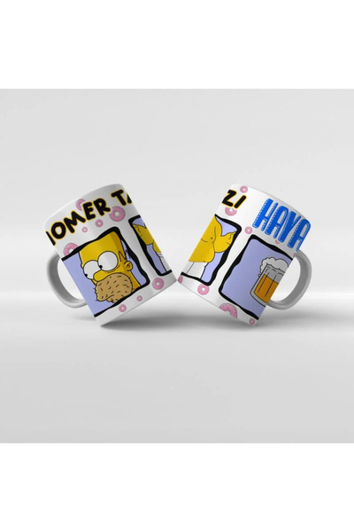 Rengineshop كوب مطبوع عليه شخصيات عائلة سمبسون - 10
