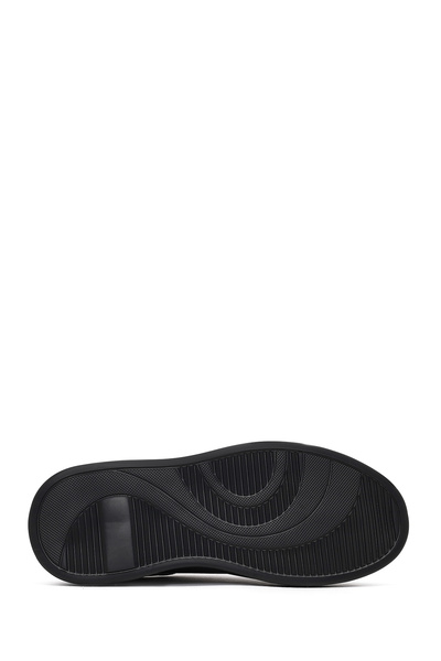 Derimod Erkek Siyah Bağcıklı Kalın Tabanlı Deri Sneaker 25WFD611518