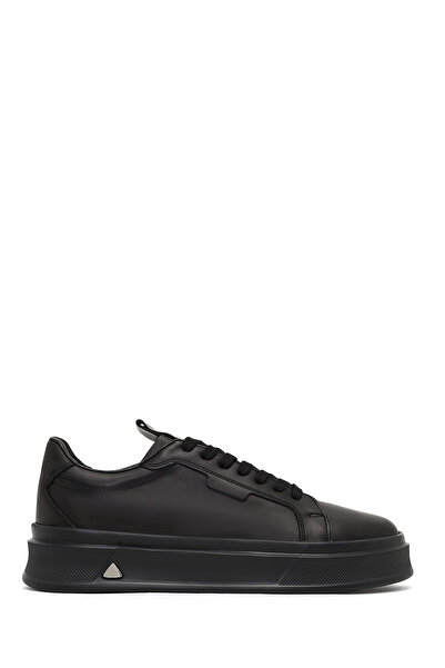 Derimod Erkek Siyah Bağcıklı Kalın Tabanlı Deri Sneaker 25WFD611518