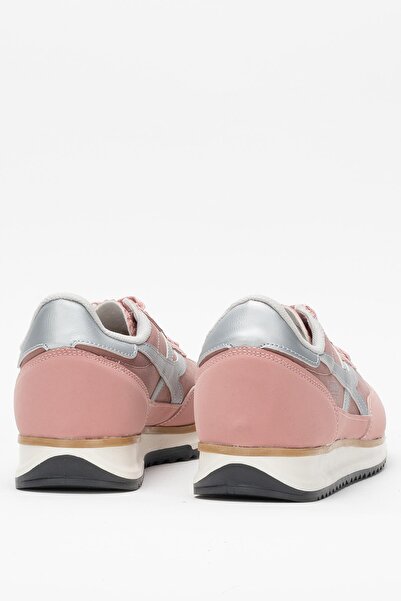 Liger Kadın Denye Kumaş Günlük Spor Ayakkabı PUDRA