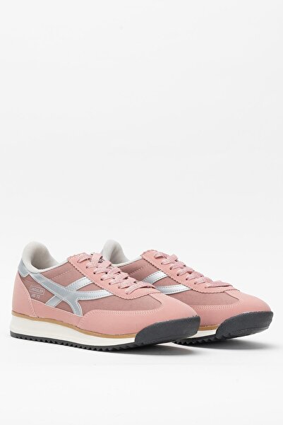 Liger Kadın Denye Kumaş Günlük Spor Ayakkabı PUDRA