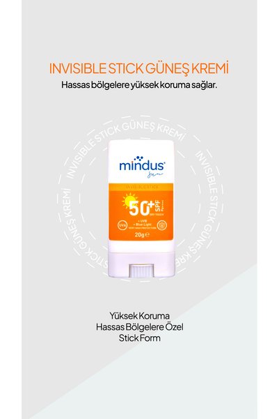 mindus واقي شمسي عالي الحماية من الجيل الجديد مقاوم للماء مع فلتر 50+ SPF 20 جم