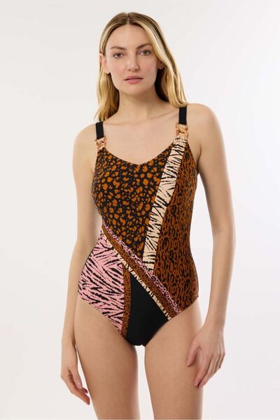 AYYILDIZ Brown Color 4303 Model Recovery Swimsuit