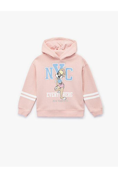 Koton Hanorac cu mânecă lungă cu căptușeală din fleece cu licență Lola Bunny ...