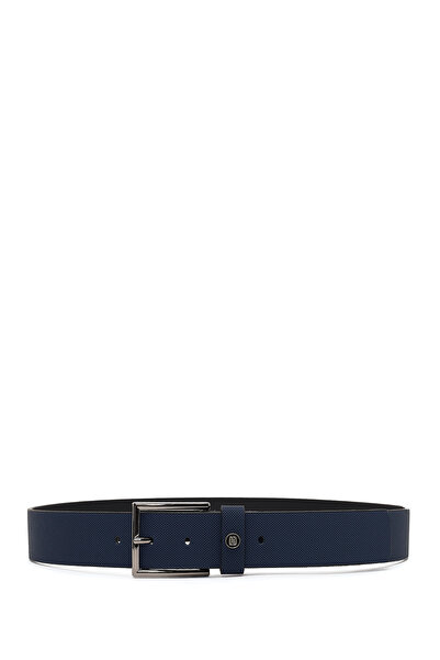 Derimod Men's Navy Blue Leather Belt 000A2D1306326