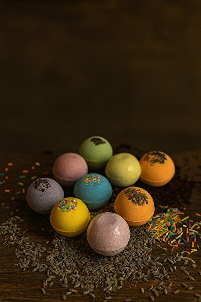 Lotus Banyo Bombası 9’lu 80gr – Karışık Kokulu El Yapımı Set