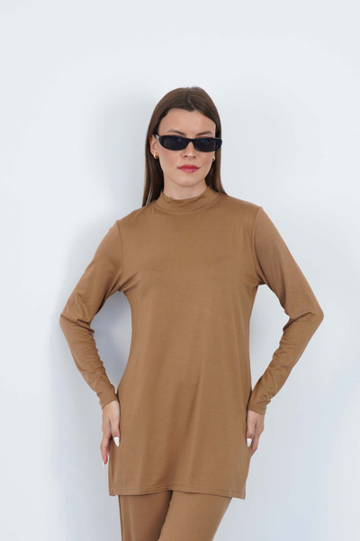 penyebizden Τονίκ με όρθιο γιακά από βισκόζη-Κανέλα