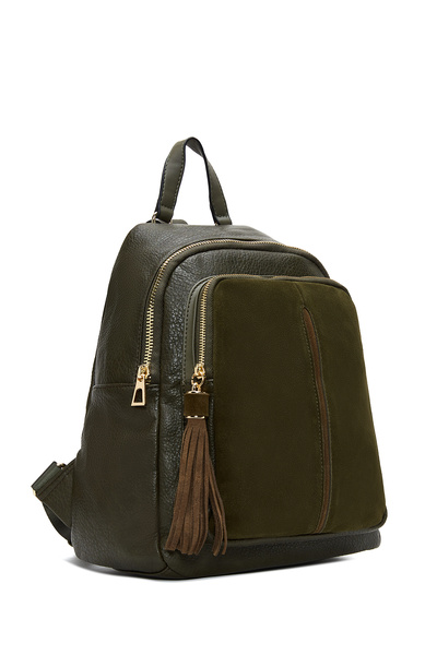 Derimod Women's Khaki Casual Backpack 25Abd245414