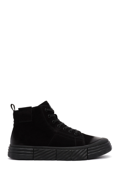 Derimod Men's Black Zippered Nubuck Sports Boots 25Wfd6920V3